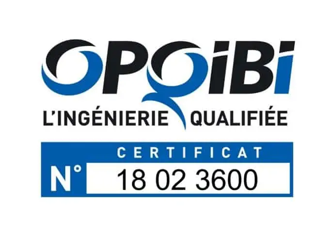 logo opqibi avec numero certificat et padding